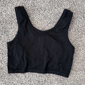 Aerie double lined croped shirt/bra